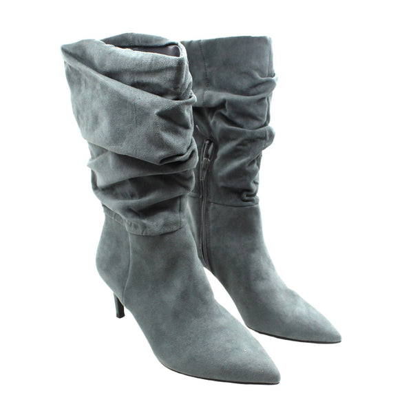 Alfani Womens Fax Suede Slouchy Bootie