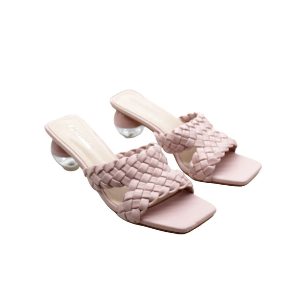 Olivia Miller Jackie Women's Heeled Slide Sandals, Size: 9, Lt Brow