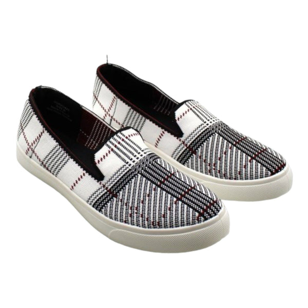 Journee Collection Comfort Foam Phila Knit Sneaker (Black/White) Women's Shoes