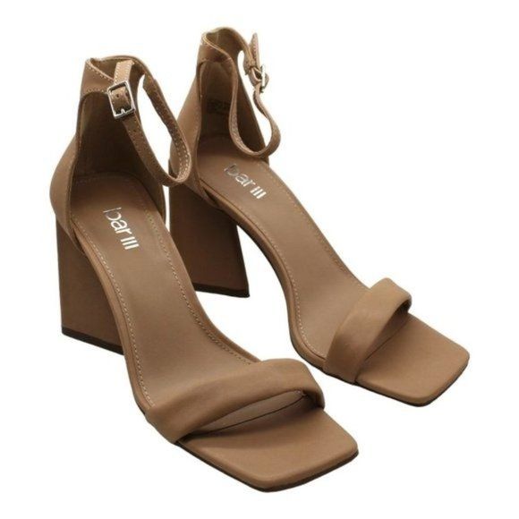 Bar Iii Women's Appel Two-Piece Flared-Heel Dress Sandals