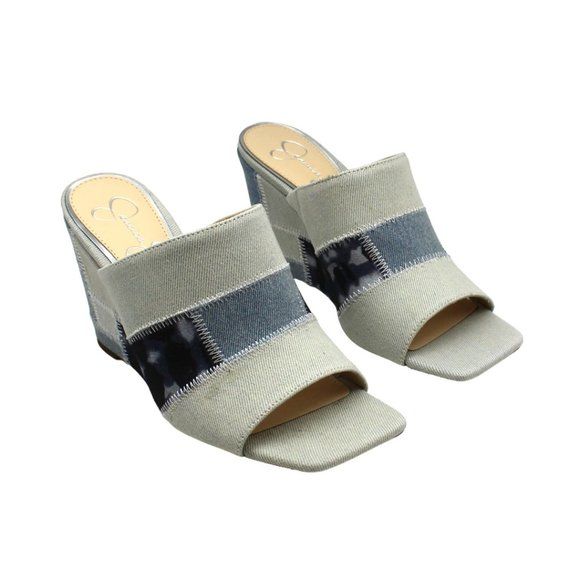 Jessica Simpson Women's Aishia Slip-on Wedge Sandals