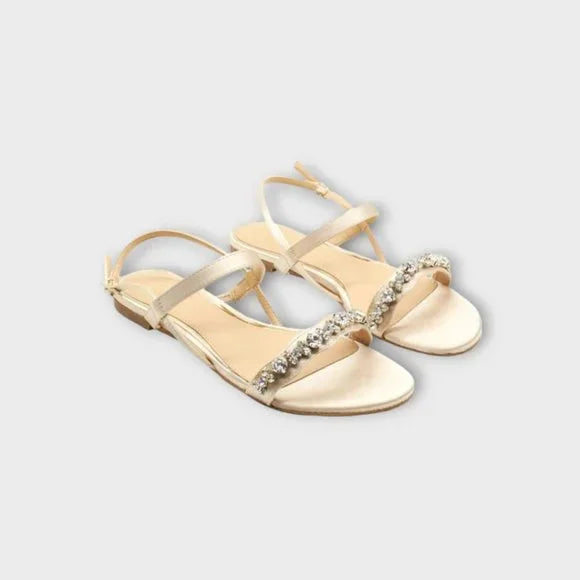 Jewel Badgley Mischka Osmond Flat Dress Sandals Women S Shoes