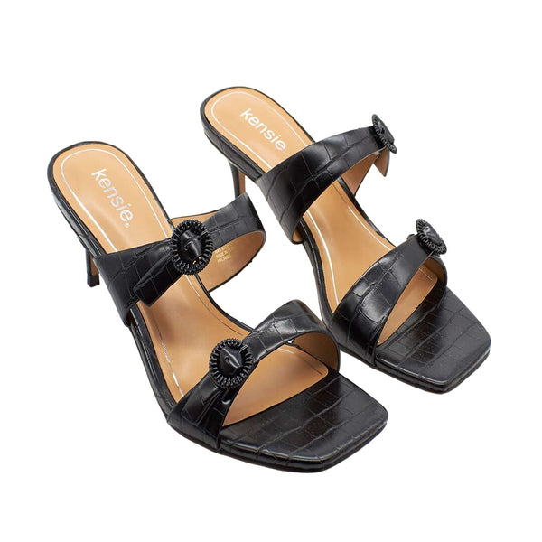 Women S Kensie Croc Embossed Slide Sandal