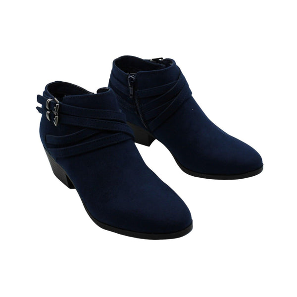 Style &amp; Co Willoww Booties, Created for Macy's - Navy Micro
