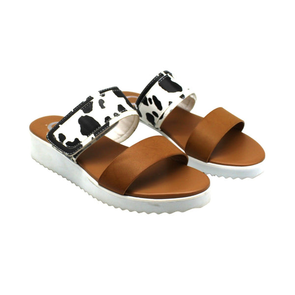 Journee Collection Womens Fennie Sandal 6 Animal