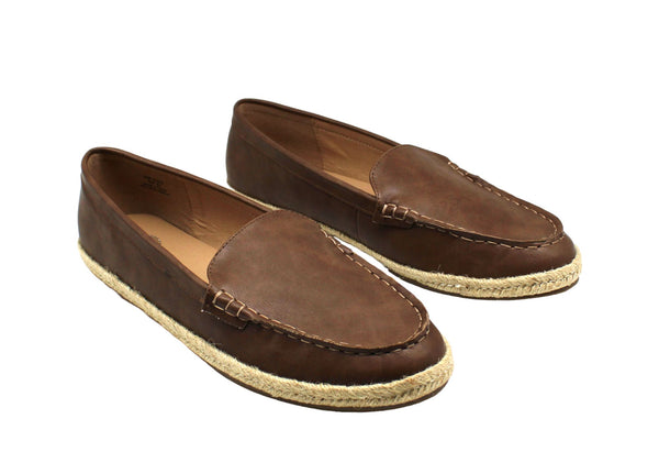Journee Collection Comfort Foam Balie Espadrille Flat (Brown) Women's Shoes