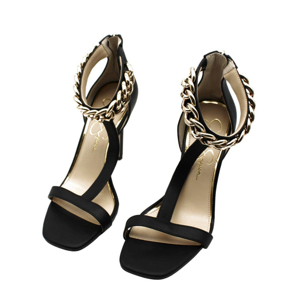 Jessica Simpson Women's Omesa T-Strap Chain Dress Sandals