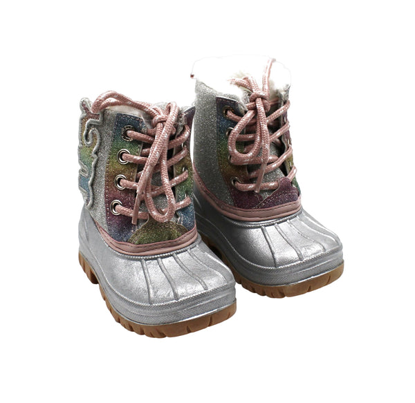 Juicy Couture Toddler Girls Cozy Boot - Silver Multi