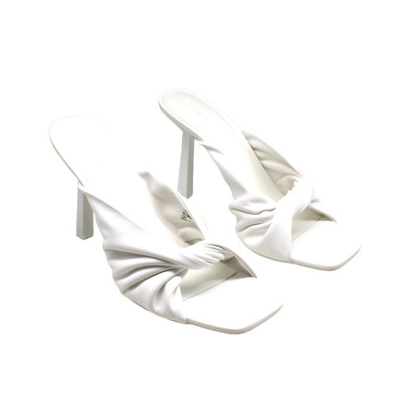 INC International Concepts Birana Twisted Slide Sandals, - White&nbsp