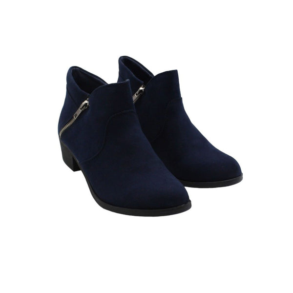 Abby Womens Faux Leather Ankle Ankle Boots