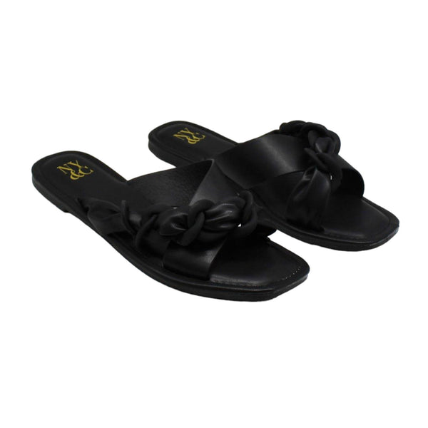 New York And Company Women's Essie Flat Sandal Slides Women's Shoes