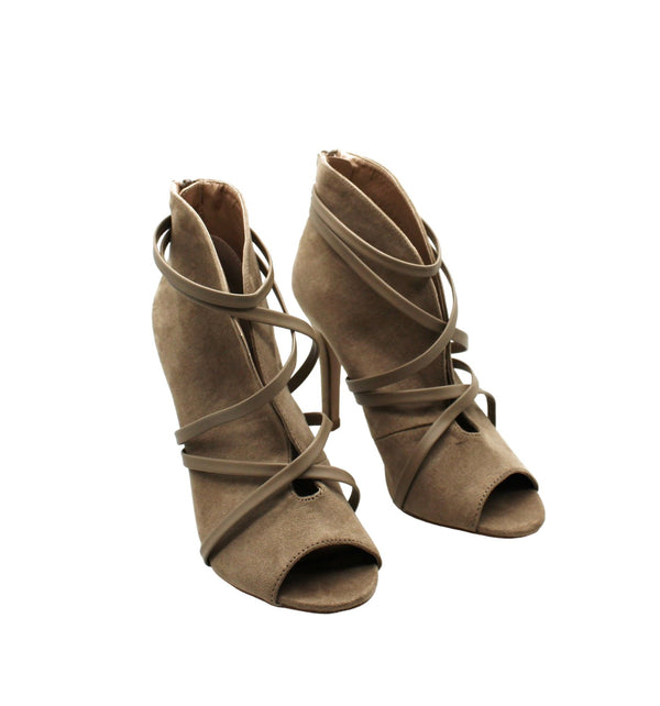 Journee Collection Women's Samara Peep Toe Booties Women's Shoes