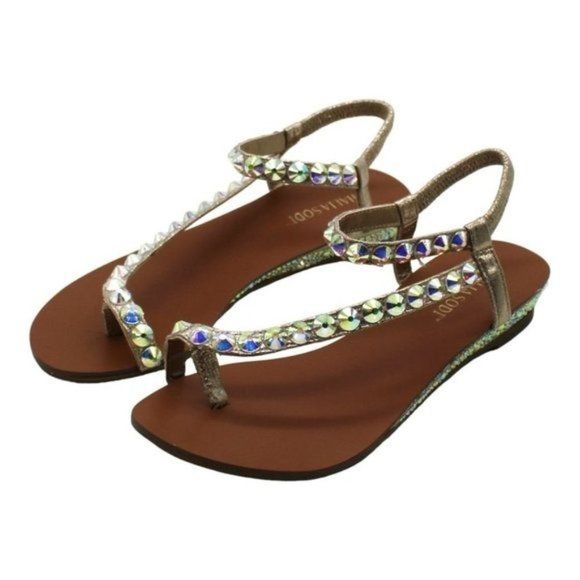 Thalia Sodi Women's Izabel Embellished Wedge Sandals