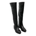 Marcela Womens Textured Tall Over-the-Knee Boots