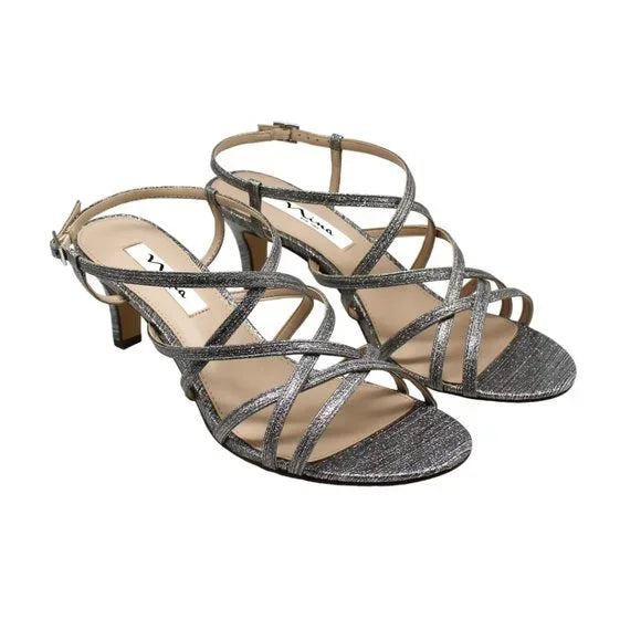 Nina Neptune Metallic Evening Sandals