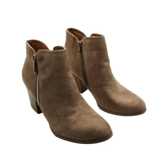 Style & Co Masrinaa Ankle Booties Taupe