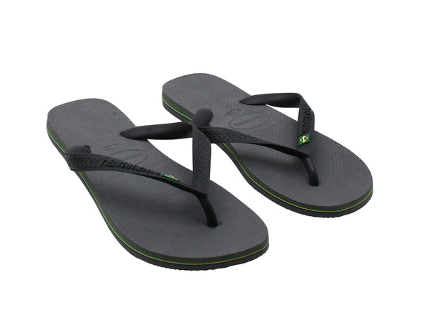 Havaianas Brazil Flip Flop Sandal (Steel Grey) Men's Sandals
